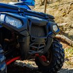 Details of Atv quad bike close up
